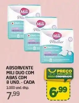 Cooper Absorvente mili duo com abas oferta