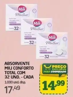 Cooper Absorvente mili conforto total oferta