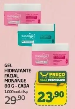 Cooper gel hidratante facial monange oferta
