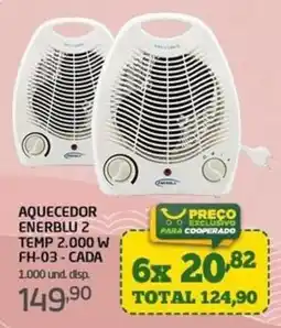 Cooper Aquecedor enerblu 2 oferta