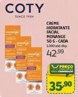 Cooper Creme hidratante facial monange oferta