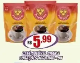 Violeta Supermercados Café solúvel gran 3 corações oferta