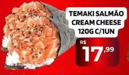 Safra Supermercados Temaki salmão cream cheese oferta