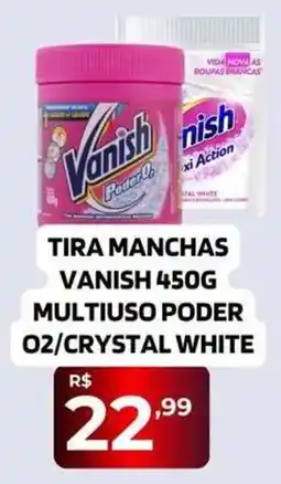 Safra Supermercados Tira manchas vanish 450g multiuso poder o2/crystal white oferta