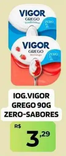 Safra Supermercados Iog. vigor grego 90g zero-sabores oferta