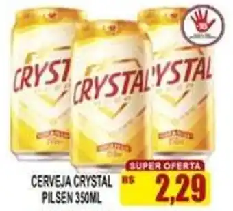 Supermercado leal Cerveja crystal pilsen oferta
