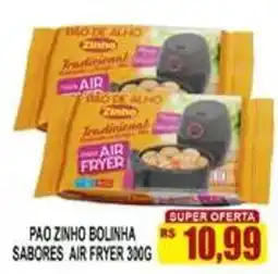 Supermercado leal pao zinho bolinha sabores air fryer oferta