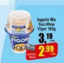 Higa's Supermercado Iogurte Mix Sucrilhos Vigor 165g oferta