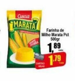 Higa's Supermercado Farinha de Milho Marata Pct 500g oferta