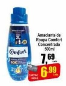 Higa's Supermercado Amaciante de Roupa Comfort Conc. 500ml oferta