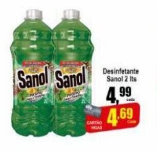 Higa's Supermercado Desinfetante Sanol 2L oferta