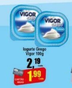 Higa's Supermercado Iogurte Grego Vigor 100g oferta