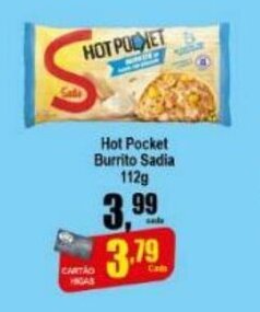Higa's Supermercado Hot Pocket Burritos Sadia 112g oferta
