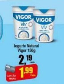 Iogurte Natural Vigor 150g