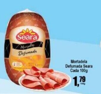 Higa's Supermercado Mortadela Defumada Seara cada 100g oferta