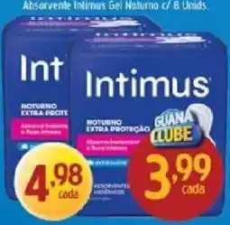 Supermercados Guanabara Absorvente Intimus Gel Noturno oferta
