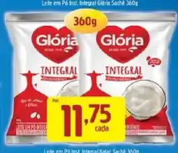 Supermercados Guanabara Leite em Pó Inst. Integral Glória Sachê oferta
