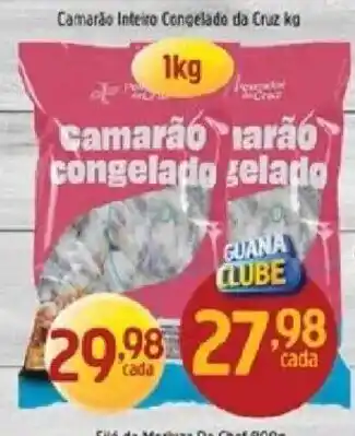 Supermercados Guanabara Camarão inteiro congelado da cruz oferta
