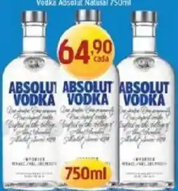 Supermercados Guanabara Absolut vodka oferta