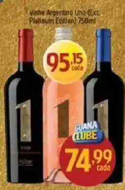 Supermercados Guanabara Vinho Argentino Uno oferta