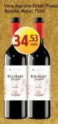 Supermercados Guanabara Vinho Argentino Echhart Privado oferta