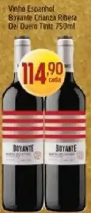 Supermercados Guanabara Vinho espanhol boyante crianza ribera del duero tinto oferta
