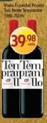 Supermercados Guanabara Vinho espanhol peratís tuis rebel tempranillo oferta