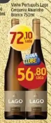 Supermercados Guanabara Vinho Português Lago Cerqueira Alvaniho Branco oferta