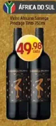 Supermercados Guanabara Vinho Africano Saronga Pinotage Tinto oferta