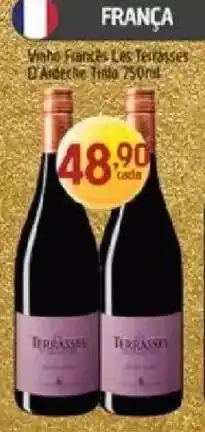 Supermercados Guanabara Vinho Francês Les Terrasses D'Ardèche Tinto oferta