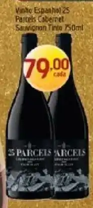 Supermercados Guanabara Vinho espanhol 25 parcels cabernet sauvignon tinto oferta