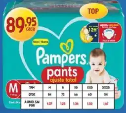 Supermercados Guanabara Pampers pants ajuste total oferta
