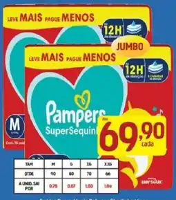 Supermercados Guanabara Pampers supersequin oferta