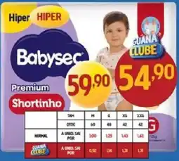 Supermercados Guanabara Babysec premium shortinho oferta