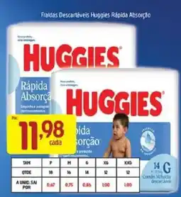 Supermercados Guanabara Fraldas descartáveis huggies rápida absorção oferta