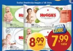 Supermercados Guanabara Huggies toalhas umedecidas oferta