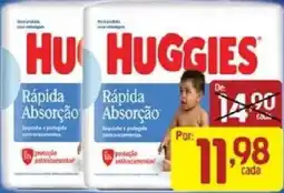 Supermercados Guanabara huggies rápida absorção oferta