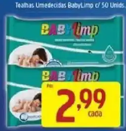 Supermercados Guanabara Tealhas umedecidas baby limp oferta