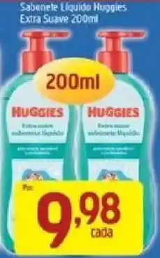 Supermercados Guanabara Sabonete liquido huggies extra suave oferta