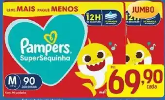 Supermercados Guanabara Pampers supersequinha oferta