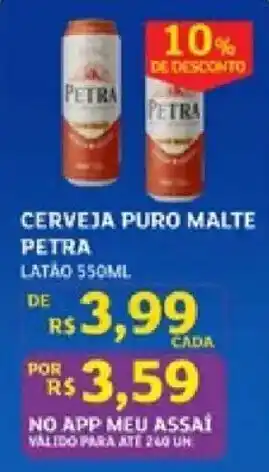 Assaí Atacadista Cerveja puro malte petra oferta