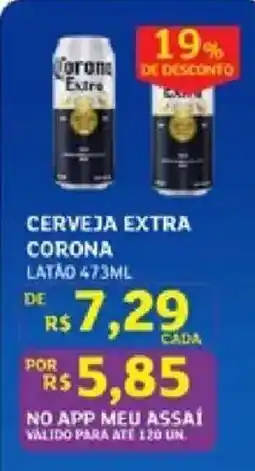 Assaí Atacadista Cerveja extra corona oferta