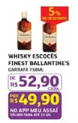 Assaí Atacadista whisky escocês finest ballantine's oferta