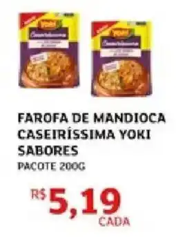 Assaí Atacadista Farofa de mandioca caseiríssima yoki sabores oferta