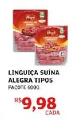 Assaí Atacadista Linguiça Suína Alegra Tipos oferta