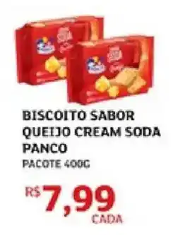 Assaí Atacadista Biscoito sabor queijo cream soda panco oferta