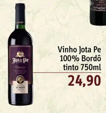 Vinho Jota Pe 100% Bordô tinto