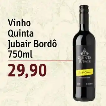 Vinho quinta jubair bordô