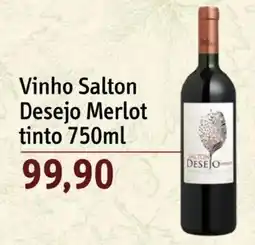 Sonda Vinho Salton Desejo Merlot tinto oferta