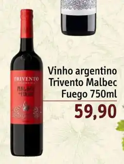 Sonda Vinho argentino Trivento Malbec Fuego oferta